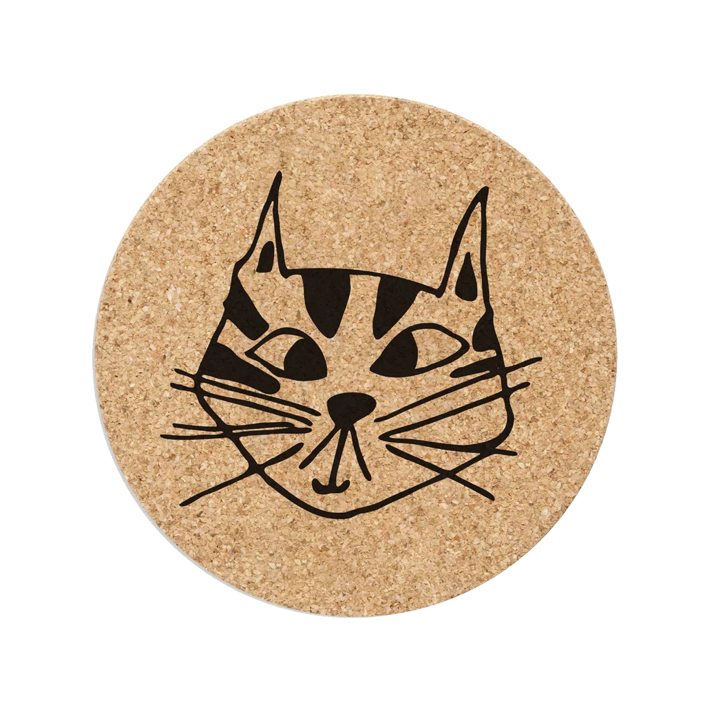 [HELCOASTERXLKITTY] Dessous de plat en liège "Kitty"