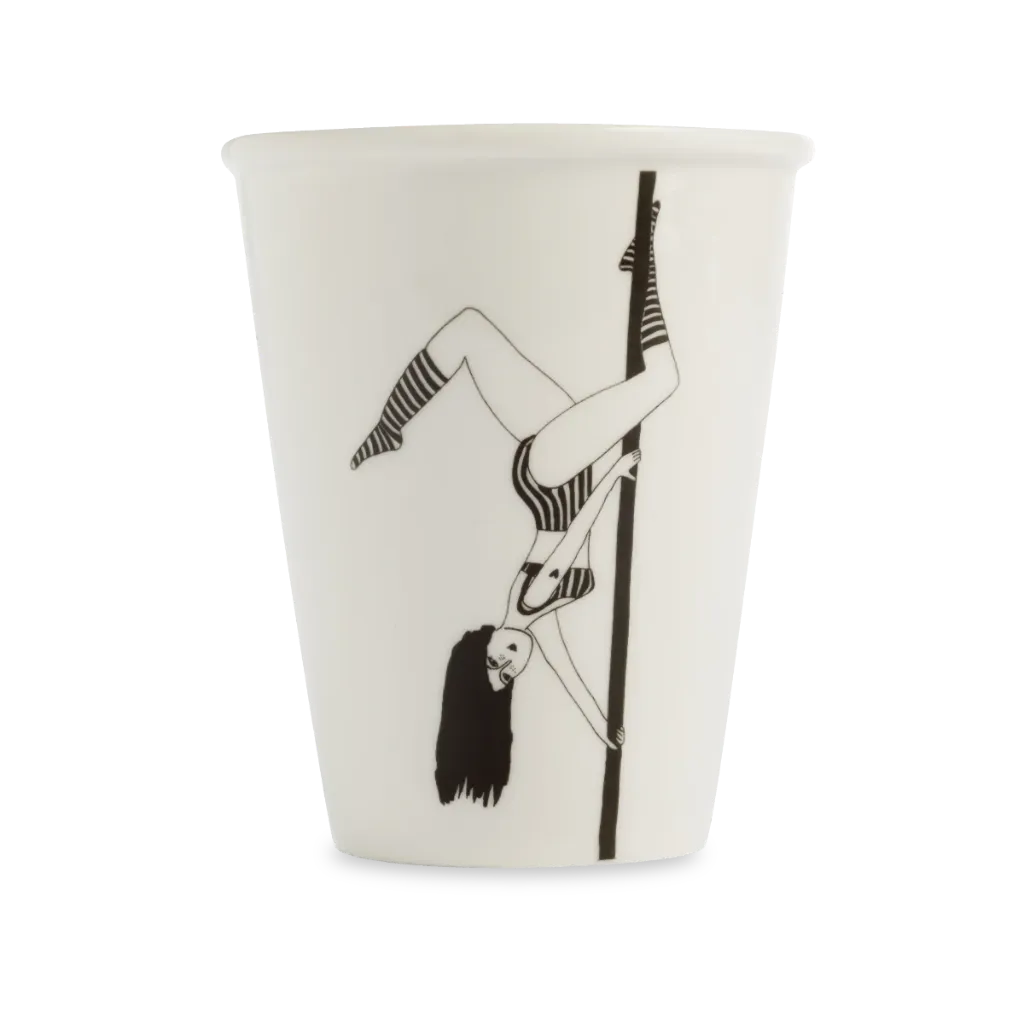 [HELCUPPOLEDANCER] Tasse en porcelaine "Poledancer"