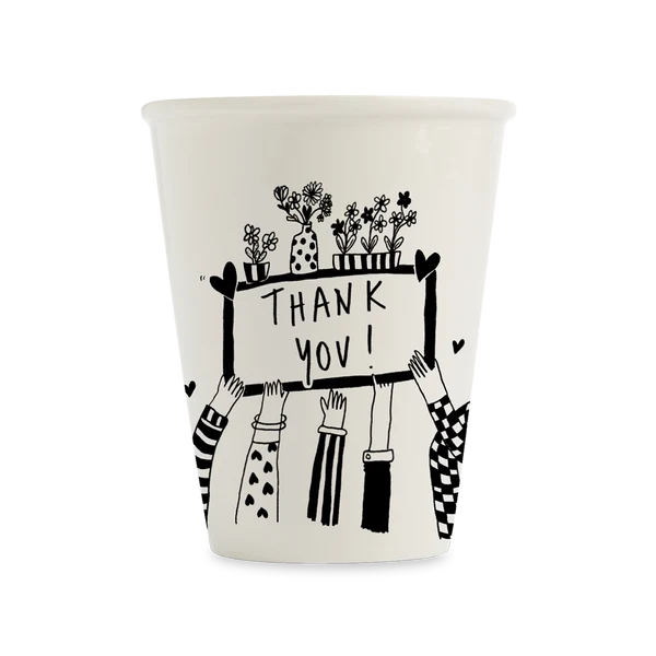 [HELCUPTHANKYOUARMS] Tasse en porcelaine "Thank you arms"