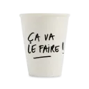 Tasse en porcelaine "Ca va le faire"