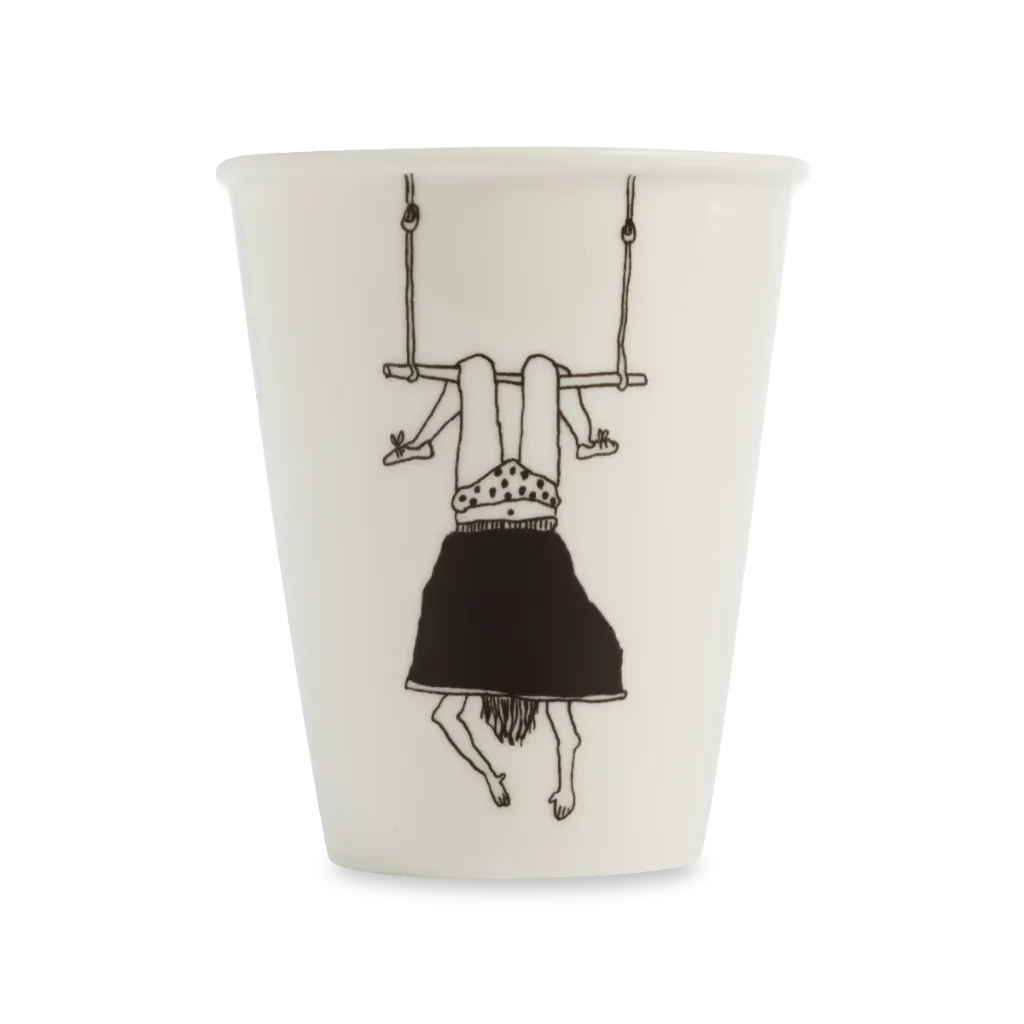 [HELCUPTRAPEZEGIRL] Tasse en porcelaine "Trapeze girl"