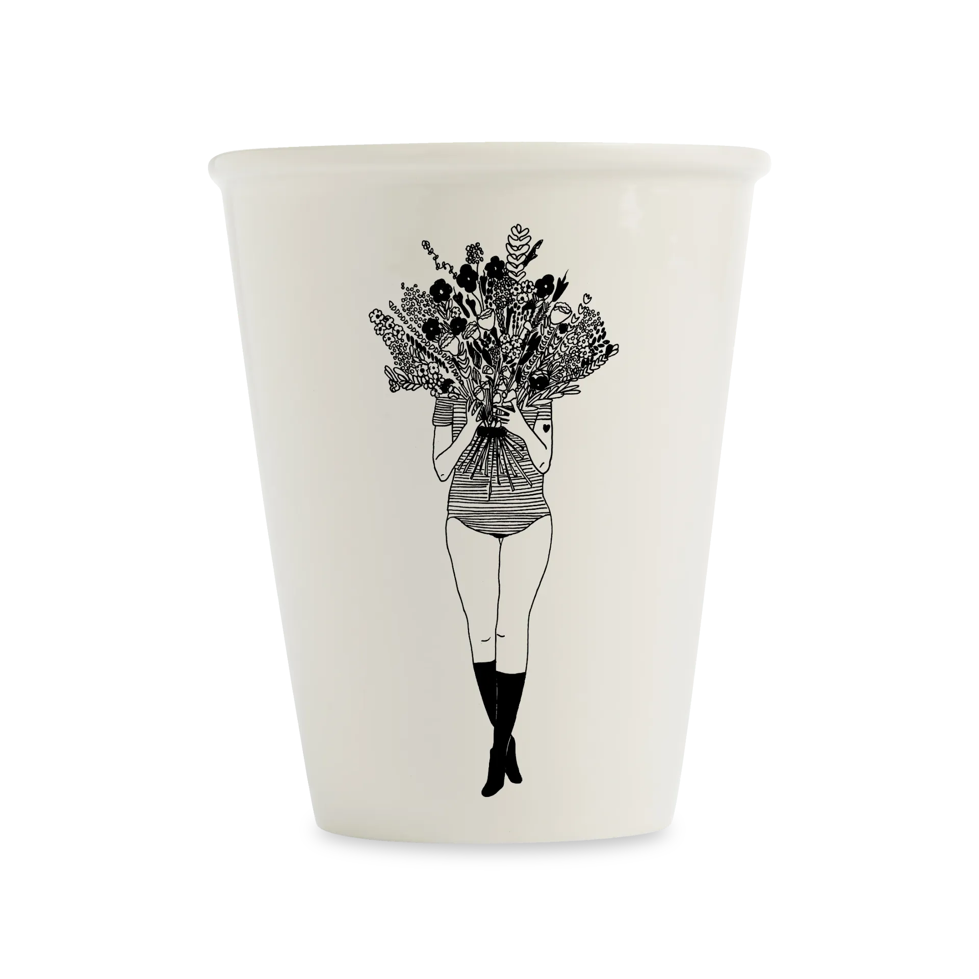 Tasse en porcelaine "Flower girl"