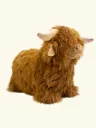Vache Highland douce et rebondissante