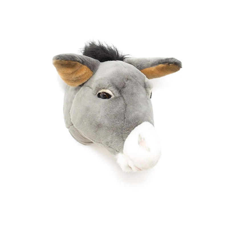Tête d'âne en peluche "Francis"