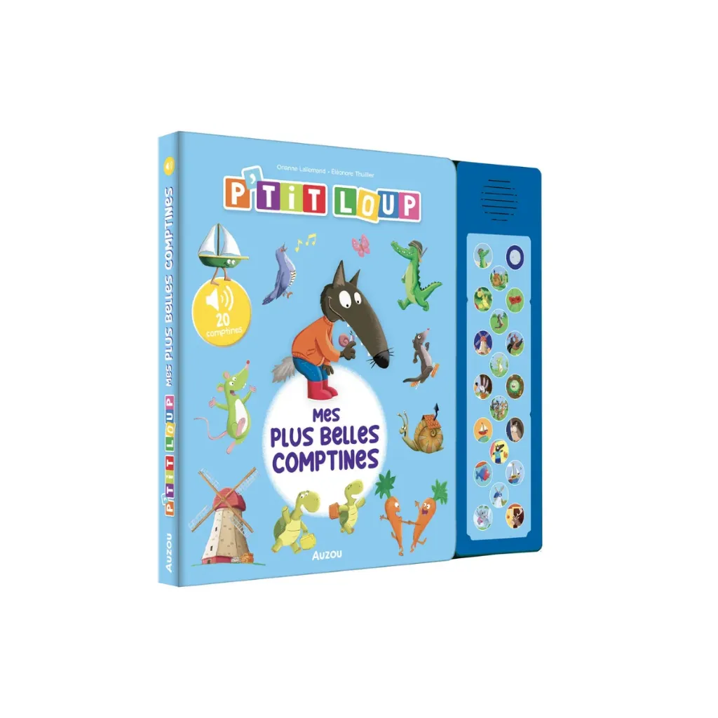 [AUZLI250046-1] Livre sonore "P'tit Loup - Mes plus belles comptines"