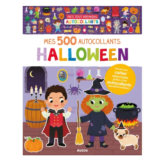 [AUZAC250080-1] Mes 500 autocollants "Halloween"