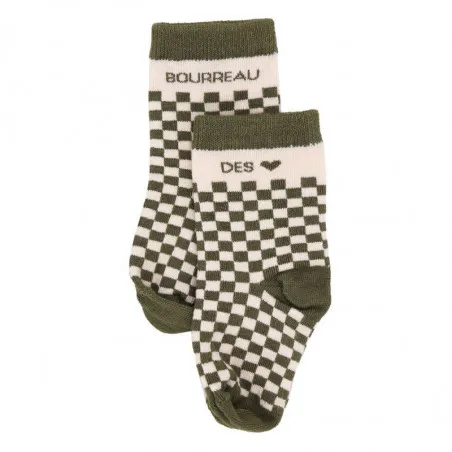 Chaussettes damier "Bourreau des coeurs" 6-18 mois
