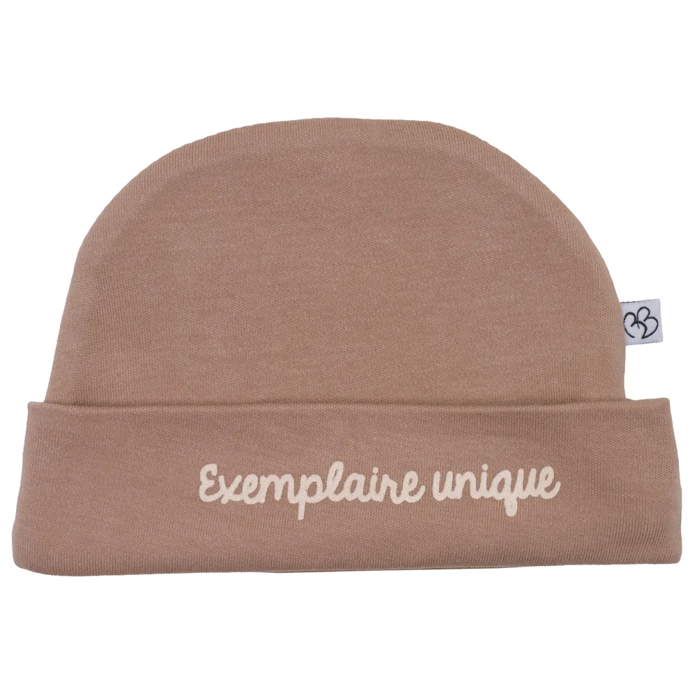 Bonnet naissance "Exemplaire unique"