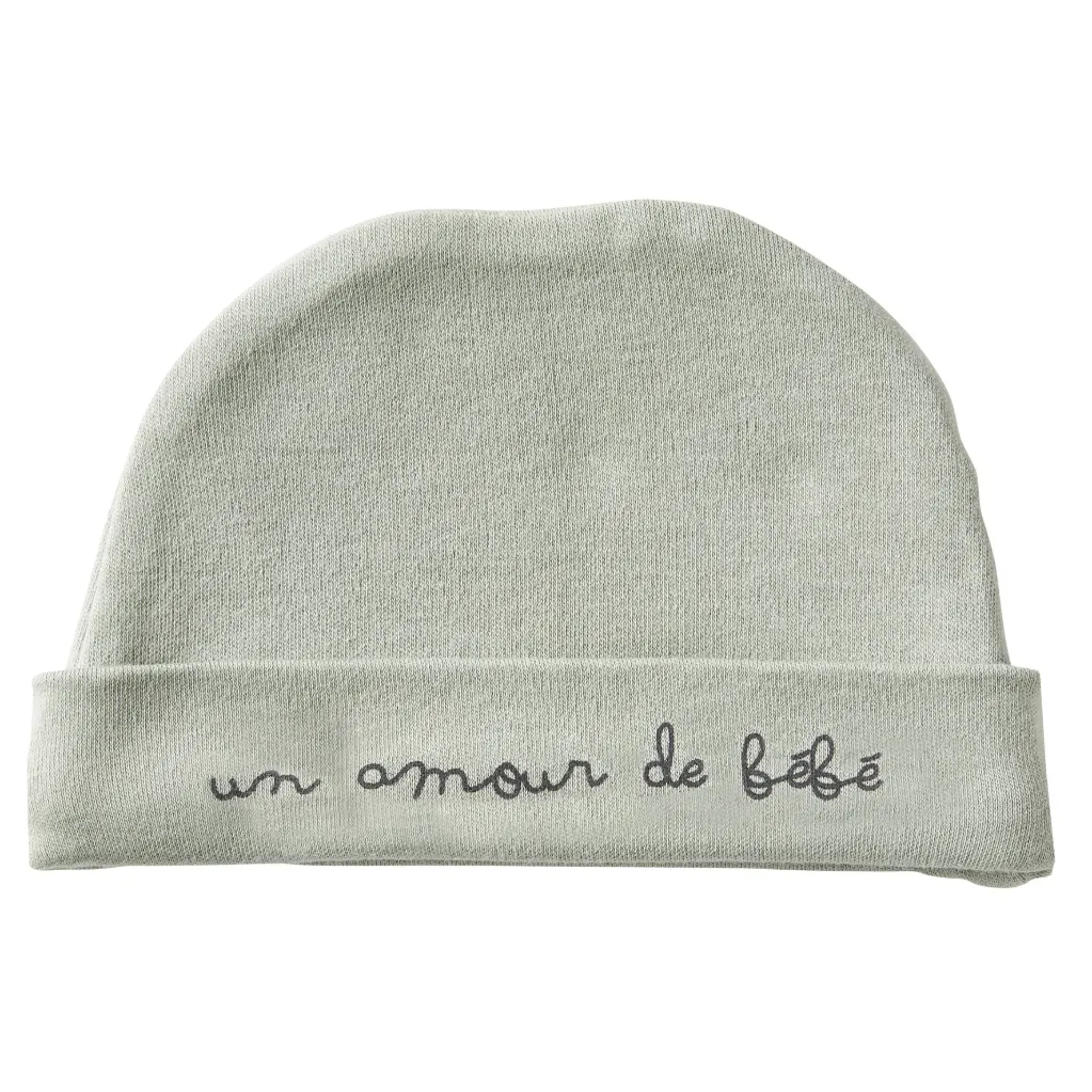 Bonnet naissance "Un amour de bébé"
