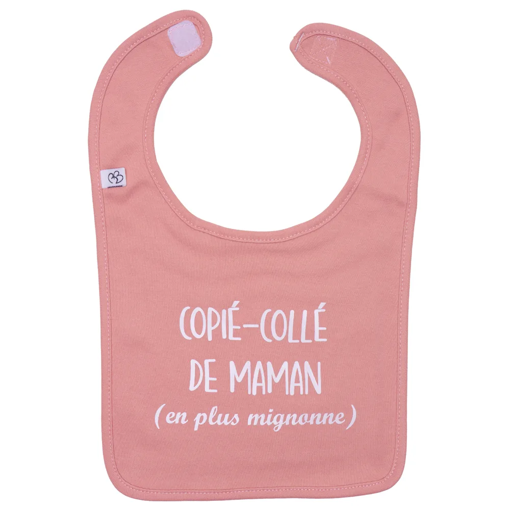 Bavoir "Copié-collé de maman"