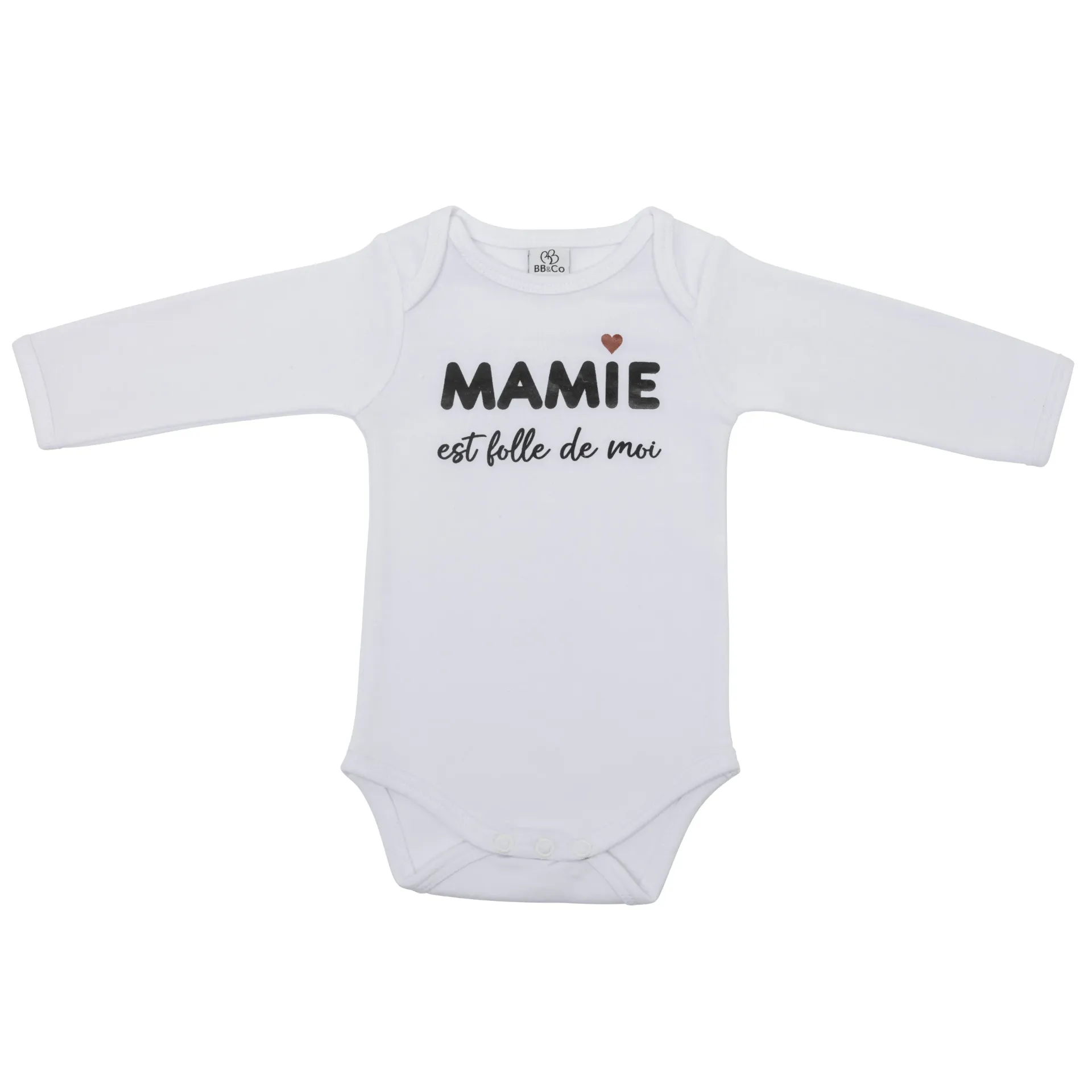Body manches longues "Mamie est folle de moi"