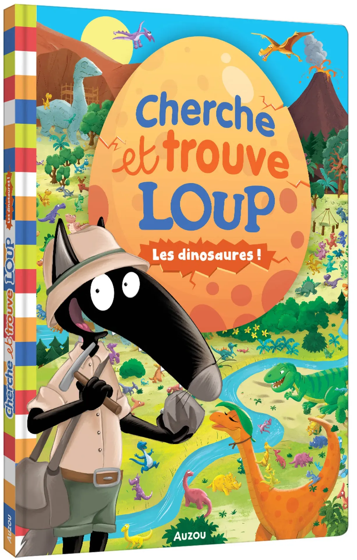Cherche et trouve géant Loup "Les dinosaures"