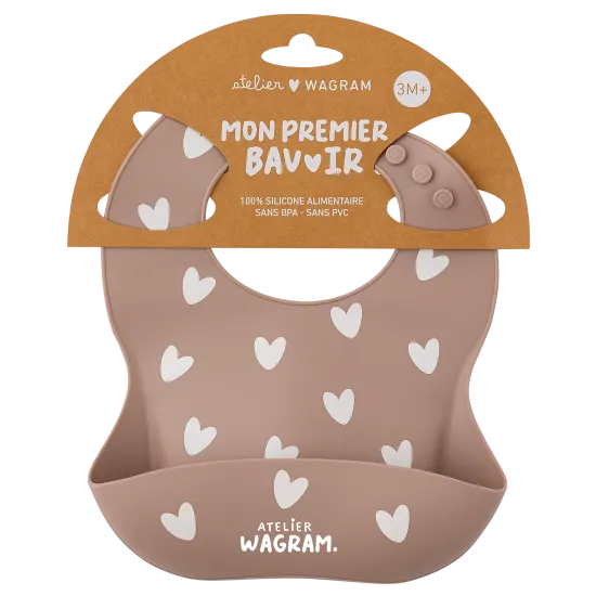 Bavoir en silicone "Mocha"