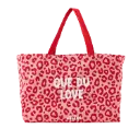 Sac cabas en toile de coton "Que du love"