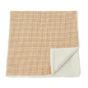 Couverture pilou et gaze de coton "vichy"