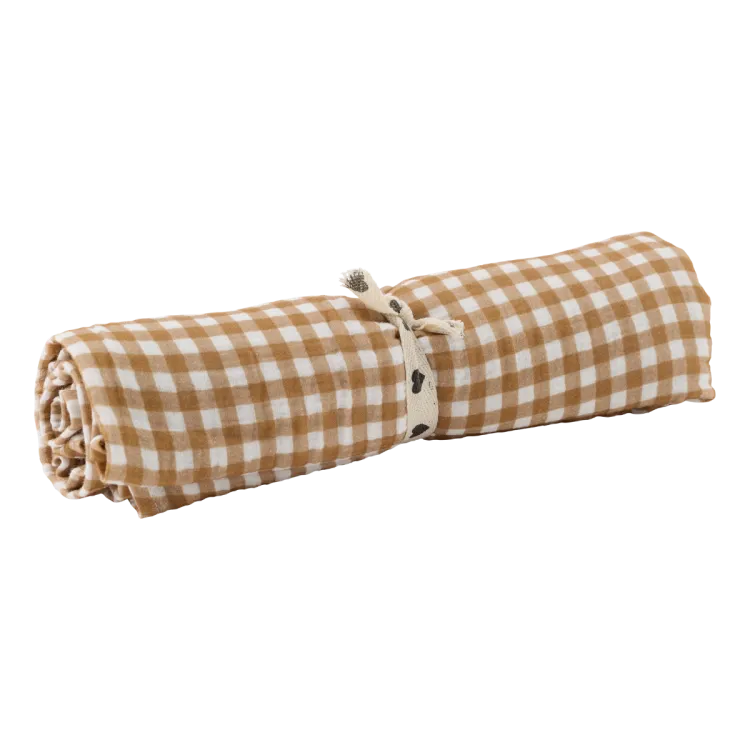 Lange en gaze de coton "Vichy"