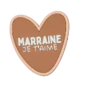 Magnet "Marraine je t'aime"