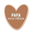 Magnet "Papa mon héros"