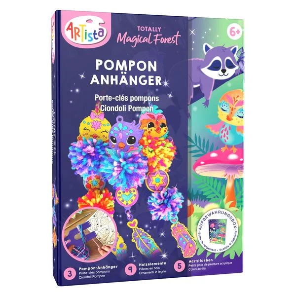Porte-clés pompons