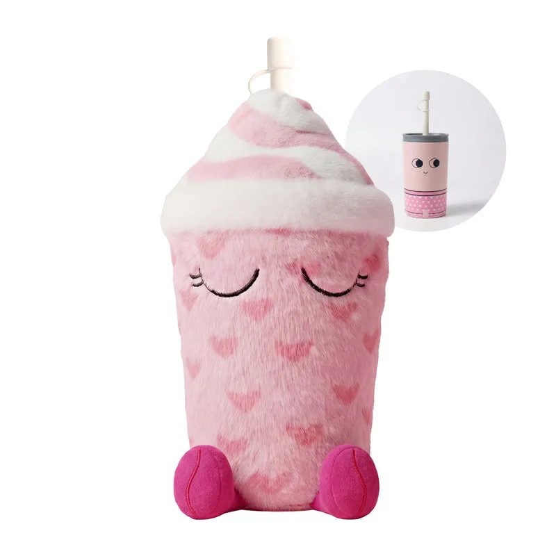 Gobelet à paille avec housse en peluche "Lulu the Love Bug"