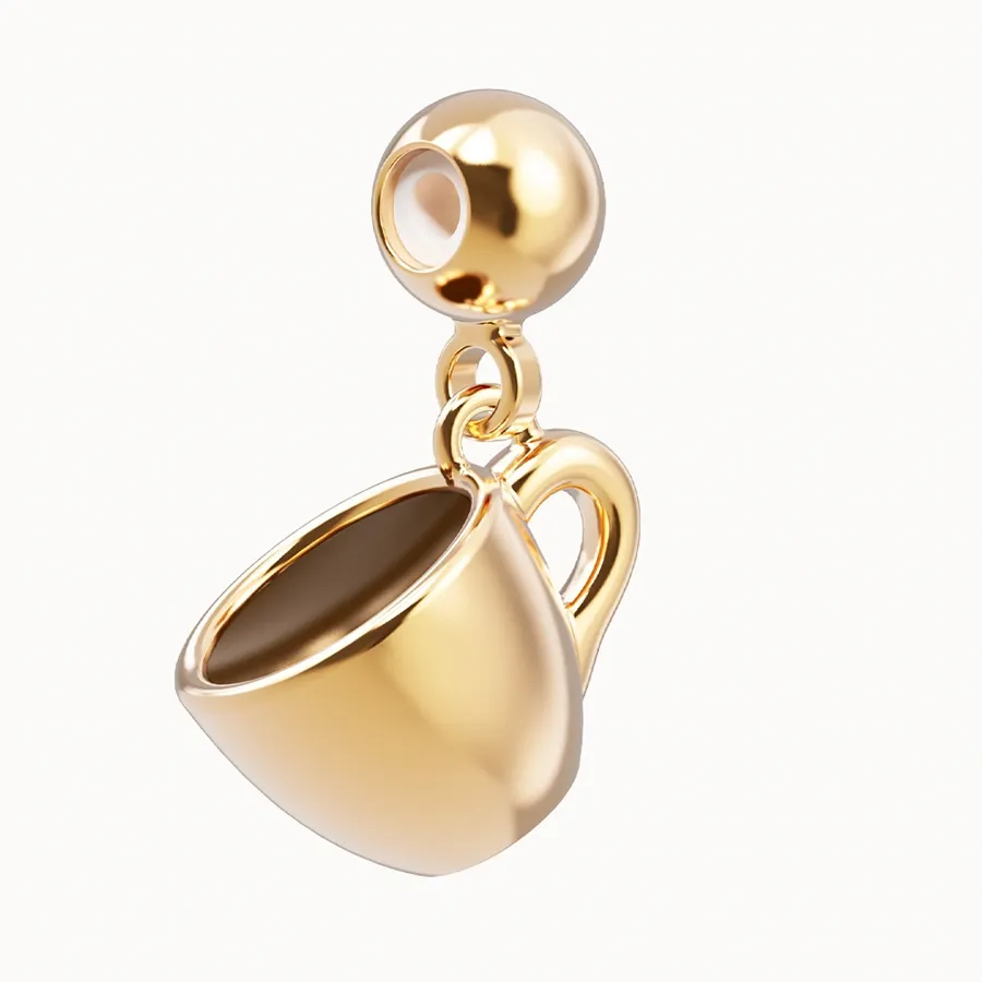 Pendentif Charm "Café"