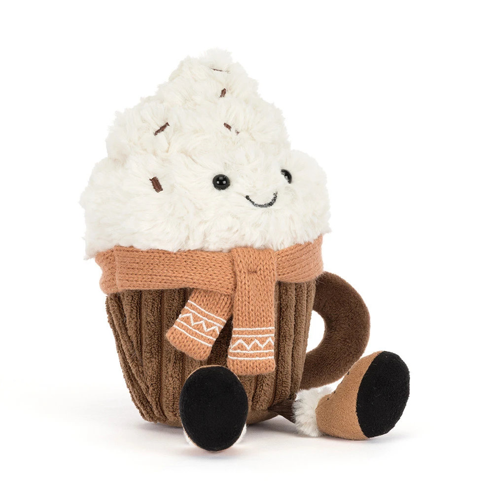 Peluche chocolat chaud "Amuseables Scarffles Hot Chocolate"