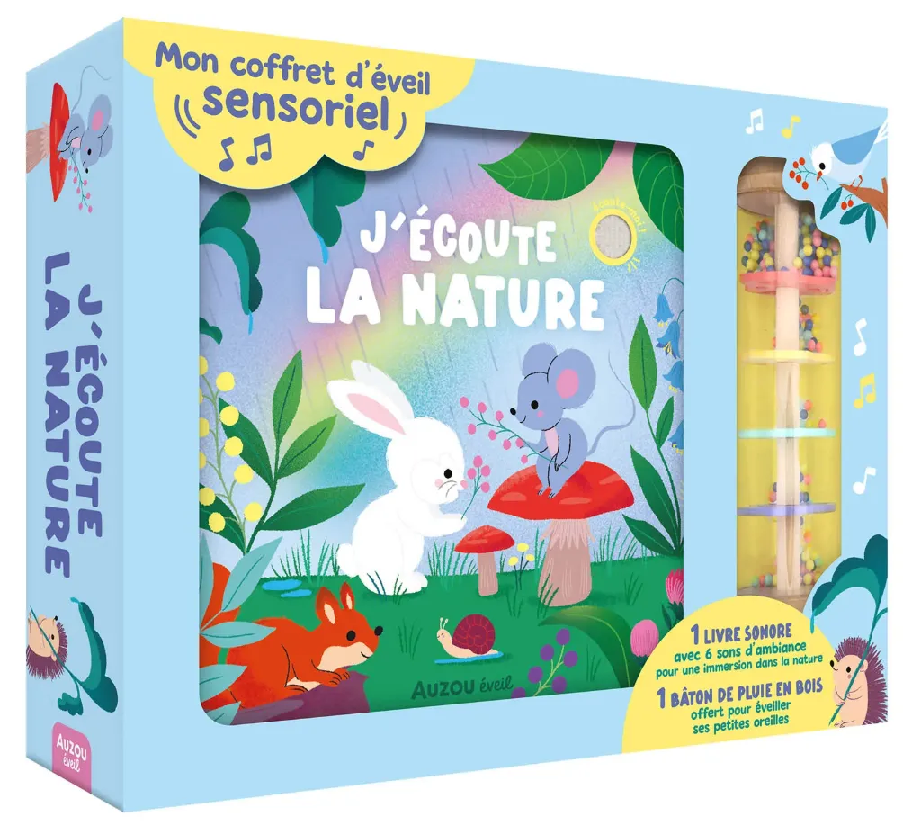 Mon coffret d'éveil sensoriel "J'écoute la nature"
