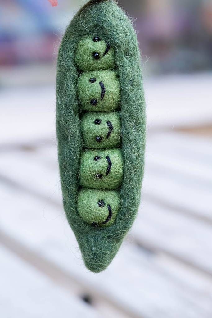 Porte-clés "Petits pois"