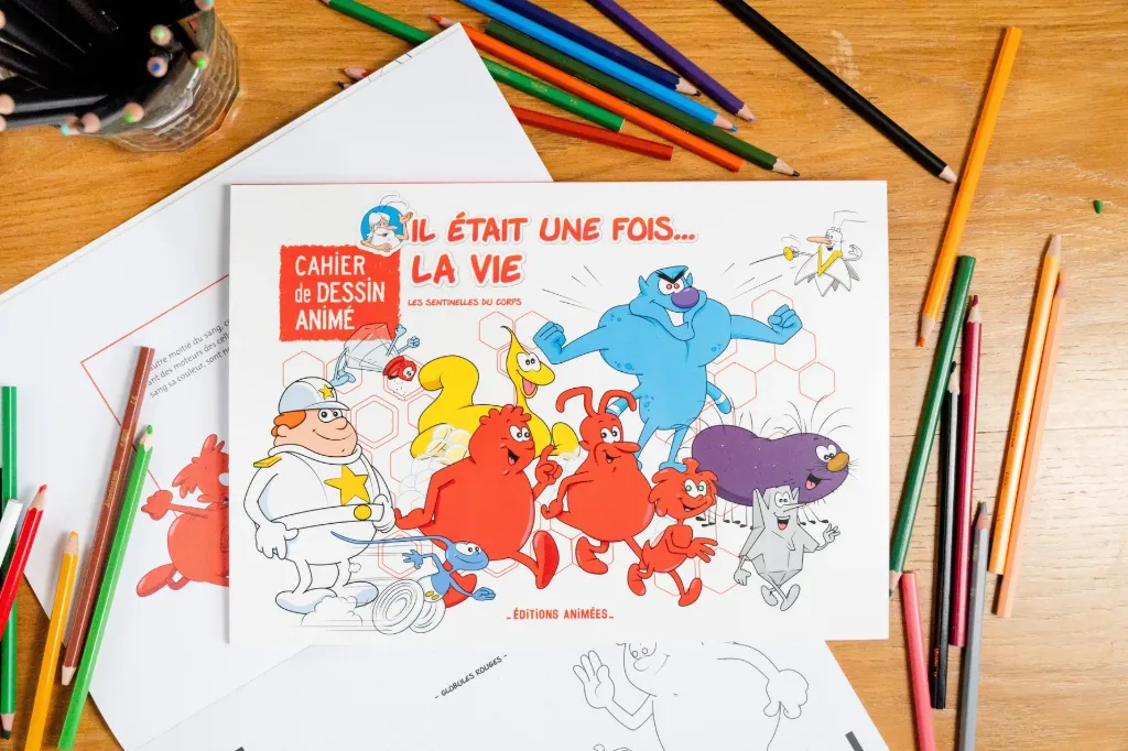 Cahier de dessin animé (BlinkBook) "Il était une fois... la vie"