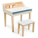 Bureau et chaise en bois 