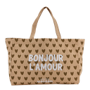 Sac cabas en toile de coton "Bonjour l'amour" 