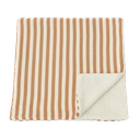 Couverture pilou et gaze de coton "rayures larges"