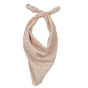 Foulard en gaze de coton "beige et petits coeurs"