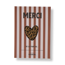 Pin's "merci" - léopard marron