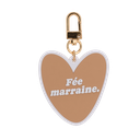 Porte-clés coeur "Fée marraine"
