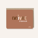 Carte de voeux A6 "(V)ivre d'amour"