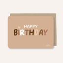 Carte de voeux A6 "Happy birthday"