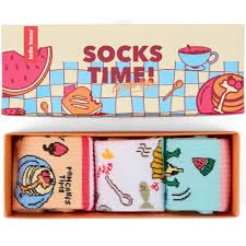 [HELSOCKSFOOD] Pack de 3 chaussettes "Food"  (1-2 ans)
