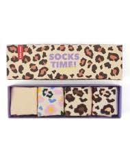 [HELSOCKSLEOPARD] Pack de 4 chaussettes "Léopard" (1-2 ans)