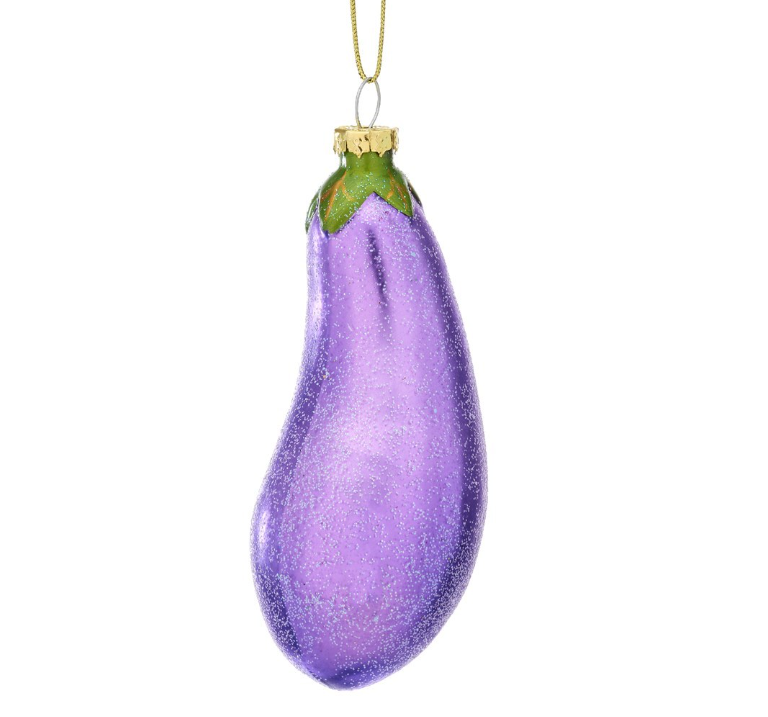Boule de Noël "Aubergine"  