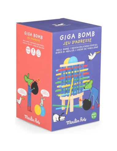Jeu d'adresse en bois "Giga Bomb"