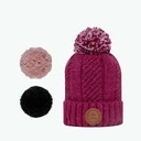 Bonnet avec 3 pompons interchangeables "Grenadine"
