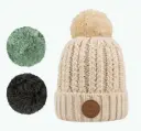 Bonnet avec 3 pompons interchangeables "Moscow mule"