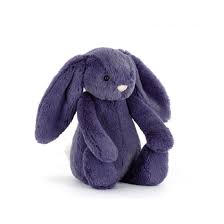 Peluche lapin bleu "Little Bashful Saffyre Bunny"