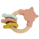 Anneau d'activités en silicone et bois chat