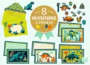 Set de cartes d'invitation "dino"