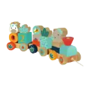 Train à tirer éléphant et girafe