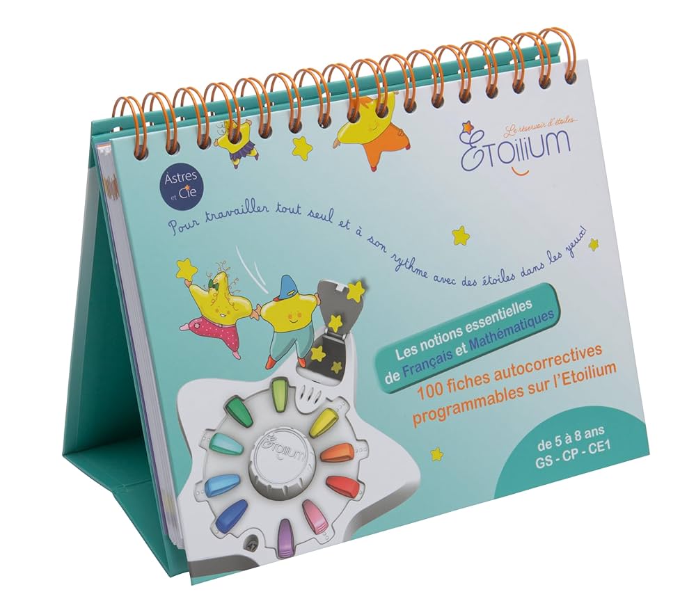 Etoilium - 100 fiches autocorrectives "Les notions essentielles de Français et Mathématiques" 5 à 8 ans