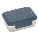 Boîte à goûter inox "Happy print midnight blue" 