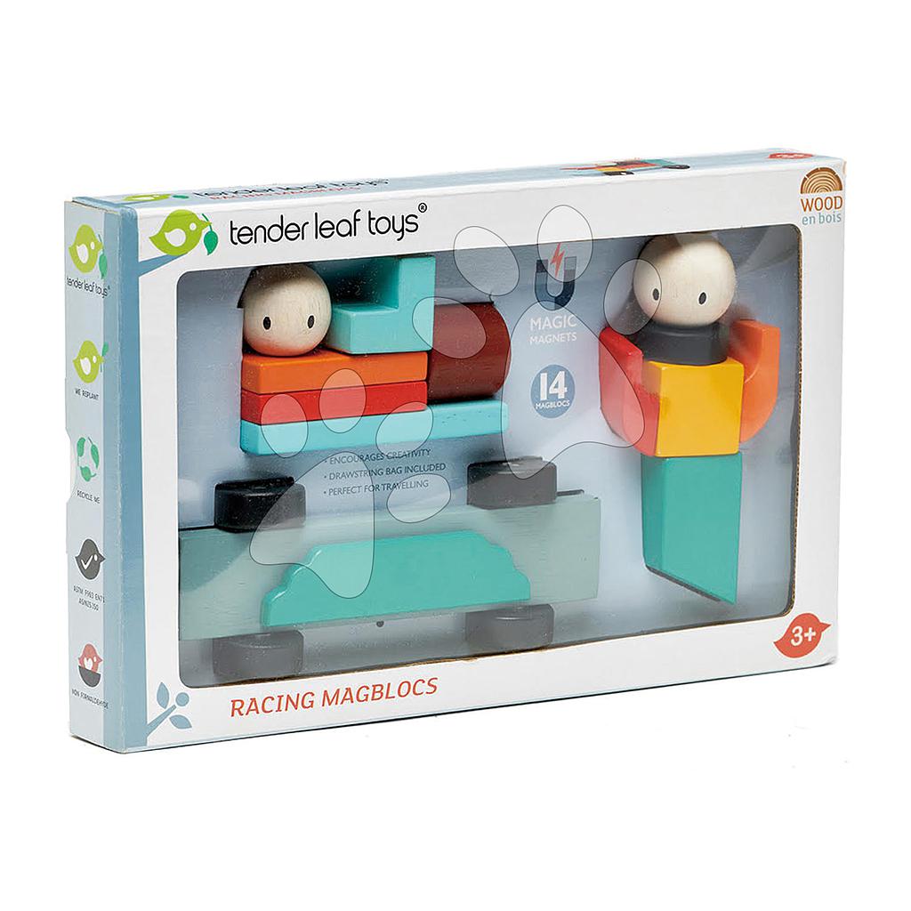 Blocs magnétiques en bois "Racing"